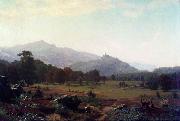 Albert Bierstadt Autumn in the Conway Meadows looking towards Mount Washington oil painting on canvas